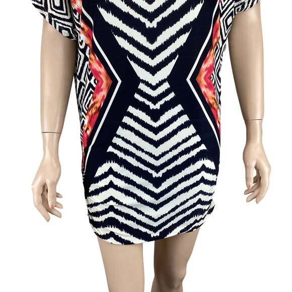Carmen Marc Valvo Swimwear Cover-Up Dress Size XS/S Geometric & Abstract Print - Picture 7 of 7